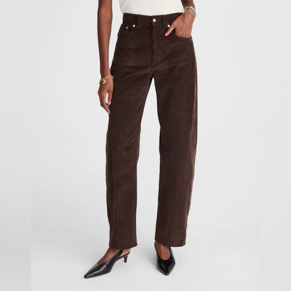 NWT Madewell The Tall Balloon Pant in Corduroy Size 27